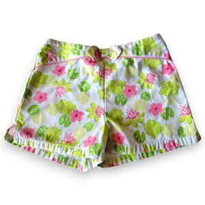 Vintage 2002 Gymboree Leapin’ Lily Pads Frog Board Shorts Girls 3T Cottagecore